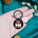 Halloween Keychain Boo Basket Stuffers for Women Men Perfect Halloween Gifts Boo Basket Ideas Baskets for Adults Cute Stuff Cool Ghost Keychain Funny Gifts for Him Her Halloween Basket Stuffers
