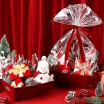 Kolldenn 24 Pcs Velvet Red Christmas Baskets for Gift Empty DIY Bulk 8" x 10" Gift Basket Kit with Handles 8 Velvet Basket 8 Bags and 8 Bows to Fill for Xmas Wedding Birthdays Party Wrapping