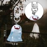 Halloween Keychain Gifts For Women Boo Basket Stuffers For Her Spooky Gifts Christmas Halloween Basket Stuffers Halloween Boo Basket Ideas Key Chain For Teen Girl Cool Stuff Night Glow Ghost Keychain