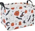 HKEC Rectangular Halloween Pumpkin Basket, Halloween Candy Gift Basket, Waterproof Books Box, Room Decor(Pumpkin)