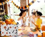 HKEC Rectangular Halloween Pumpkin Basket, Halloween Candy Gift Basket, Waterproof Books Box, Room Decor(Pumpkin)