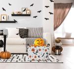 HKEC Rectangular Halloween Pumpkin Basket, Halloween Candy Gift Basket, Waterproof Books Box, Room Decor(Pumpkin)