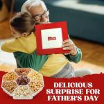 Nuts gift Basket - Delicious Mixed Cravings Gourmet Collection, Features 7 Sectional Platter with Freshly Roasted Nuts.