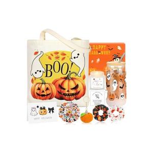 Boo Basket Stuffers for Women 8 Halloween Gifts Basket for Women Spooky Gift Set for Her Daughter Sister Friend Adults Family Neighbors