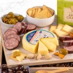 Charcuterie Crate with Summer Sausage & Two Cheeses