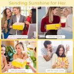Gift Baskets for Women, Unique Birthday Gifts for Women,Get Well Soon Gift Basket,Care Package Sending Sunshine Box Thinking of You for Mom Wife Sister Best Friends Teen Girls