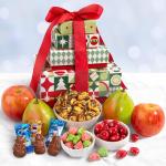 A Gift Inside Merry Christmas Fruit & Treats Tower