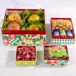 A Gift Inside Merry Christmas Fruit & Treats Tower