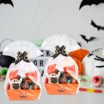 Kolewo4ever 36Pcs 12 Pack Halloween Basket Boo Basket Set 8x10inch Pumpkin Baskets for Gifts Empty to Fill with Baskets Empty Bags Pull Bows for Halloween Holiday