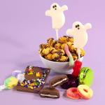 Spooky Boo Basket, Halloween Treats in Coffin Gift Box