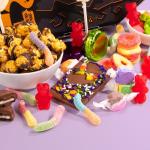 Spooky Boo Basket, Halloween Treats in Coffin Gift Box