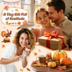 Thanksgiving Gifts for Women Handmade Crochet Turkey Women Family Adults Hostess Friend Happy Holiday Thanksgiving Card Party Favors Activities Crafts Basket Dinner Table Fall Home Decorations