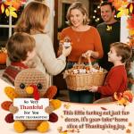 Thanksgiving Gifts for Women Handmade Crochet Turkey Women Family Adults Hostess Friend Happy Holiday Thanksgiving Card Party Favors Activities Crafts Basket Dinner Table Fall Home Decorations