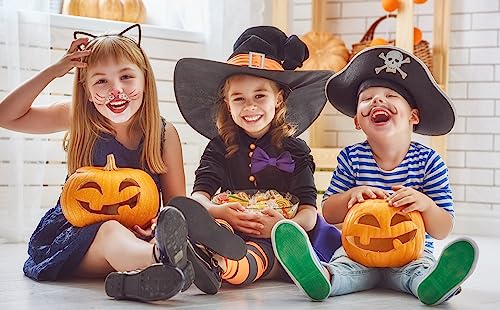 Halloween Pumpkin Candy Bucket - 45 Treats Included