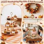 Thanksgiving Gifts for Women Handmade Crochet Turkey Women Family Adults Hostess Friend Happy Holiday Thanksgiving Card Party Favors Activities Crafts Basket Dinner Table Fall Home Decorations