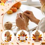 Thanksgiving Gifts for Women Handmade Crochet Turkey Women Family Adults Hostess Friend Happy Holiday Thanksgiving Card Party Favors Activities Crafts Basket Dinner Table Fall Home Decorations