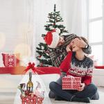 Cholemy 27 Pcs Christmas Baskets for Gifts Empty, 9 Pcs Gift Baskets Empty with Handles 9 Pcs Basket Bags and 9 Pcs Red Pull Bows Cardboard Baskets Bags Kit for Xmas Birthday Holiday Wedding Party