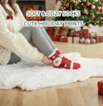 2025 Christmas Gift Set for Women, Holiday Gift Box with Cozy Blanket, Hand Cream, Santa Mug, Scented Candle & Fuzzy Socks, Christmas Gift Basket for Mom, Sister, Best Friend or Coworker