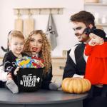 Halloween Basket Gift Care Package - 45 Count Snack Bucket Filled with Assorted Candy, Chocolates & Treats for Trick-or-Treat, Classroom Parties, Office Events & Family Fun - Black