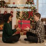 2025 Christmas Gift Set for Women, Holiday Gift Box with Cozy Blanket, Hand Cream, Santa Mug, Scented Candle & Fuzzy Socks, Christmas Gift Basket for Mom, Sister, Best Friend or Coworker