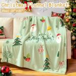 Deriibrico Christmas Basket Gifts for Women 2025, Unique Holiday Cheer Gift for Women with Flannel Blanket and Insulated Tumbler, Merry Christmas Basket Gift for Mom, Wife, Friend, Green
