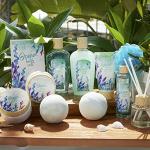 Green Canyon Spa Gift Baskets for Women, Bath and Body Gift Set for Women, 12Pcs Ocean Spa Sets Includes Bubble Bath, Body Lotion,Mothers Day Gifts for Her,Spa Baskets