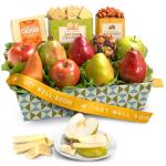 A Gift Inside Get Well Soon Cheese and Nuts Classic Fruit Basket