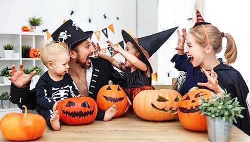 Halloween Pumpkin Candy Bucket - 45 Treats Included