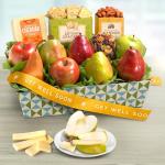 A Gift Inside Get Well Soon Cheese and Nuts Classic Fruit Basket