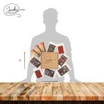 Jerky.com 21 Pieces of Beef Jerky Variety Pack & Meat Stick Gift Box for Men - Including 5 Flavors of Beef Jerky, 13 Snack Sticks, and 3 Cheese Sticks - Birthday gifts for men