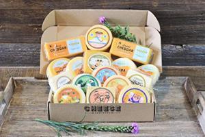 Cheese Bros. Ultimate Assortment Gift Box | Fresh from Wisconsin | Includes Aged Cheddar, Adelheid, Gruyere, Spicy Gouda, Provolone, Dill Havarti, Mozzarella, Cheddar | Great Food Gifting Idea