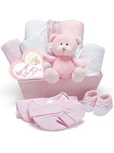 Baby Girl Gift Box - Newborn Essentials, Welcome Girl