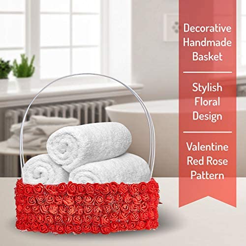Relaxing Spa Gift Basket with Red Rose Scent