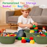 10PACK Baskets for Gifts Empty, 12"x 8"x 5" Woven Gift Baskets with Gift Bags and Bows, Empty Gift Baskets for Christmas, Baby Gift Basket for Nursery, Shelf Small Storage Basket with Handles, Green