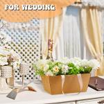 Pinkunn 48 Pcs Christmas Basket for Gifts Empty DIY Bulk Party Gift Basket Kit with Handles Market Trays for Packages Wrapping Wedding Party Anniversary Display(Brown,Classic)