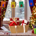 Pinkunn 48 Pcs Christmas Basket for Gifts Empty DIY Bulk Party Gift Basket Kit with Handles Market Trays for Packages Wrapping Wedding Party Anniversary Display(Brown,Classic)