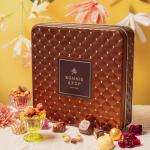 Holiday Chocolate Gift Basket– Thanksgiving Snack Box with Covered Pretzels, Oreos, Nuts & Sweets – Gourmet Food Gift Tin for Christmas, Families, Men, Women, Clients- Bonnie and Pop