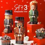 BONNIE AND POP - Christmas Gift Baskets - Chocolate, Cookies, Gourmet, Snacks, Candy Brittle, Food, Holiday Care Package for Families, Friends, College, Office, Men, Women, Students,Her, Mom Him Stocking Stuffer Idea