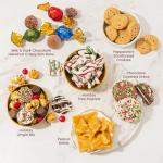 BONNIE AND POP - Christmas Gift Baskets - Chocolate, Cookies, Gourmet, Snacks, Candy Brittle, Food, Holiday Care Package for Families, Friends, College, Office, Men, Women, Students,Her, Mom Him Stocking Stuffer Idea