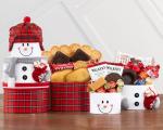 Wine Country Gift Baskets Snow Man Tower Holiday Snack Gift Tower