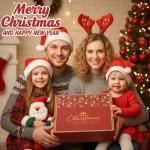 Cozy Christmas Gifts for Women - Unique Holiday Gift Basket with Soft Throw Blanket, Chic Glass Tumbler & Spa Set - Holiday Presents for Mom, Sister, Best Friend, Wife, Coworker