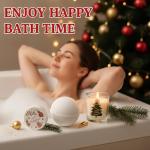 Cozy Christmas Gifts for Women - Unique Holiday Gift Basket with Soft Throw Blanket, Chic Glass Tumbler & Spa Set - Holiday Presents for Mom, Sister, Best Friend, Wife, Coworker