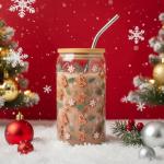 Cozy Christmas Gifts for Women - Unique Holiday Gift Basket with Soft Throw Blanket, Chic Glass Tumbler & Spa Set - Holiday Presents for Mom, Sister, Best Friend, Wife, Coworker