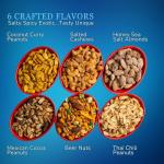Nuts Gift Basket for Men - Birthday Gifts for Men, 6 Delicious Flavors, Dad, Husband - Food Gift Basket, Gourmet Mixed Nut Snack Box, Great Mens Gifts