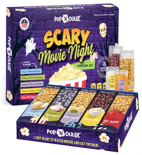 Halloween Movie Night Popcorn Gift Basket Set