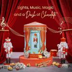 Christmas Gift Basket- Gourmet Food Gifts - Plays Music - Holiday Chocolate and Candy, Sweets and Snacks- Nutcracker Suite- Bonnie and Pop