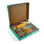 Thanksgiving Cheese and Nuts Gift Basket - Gift Basket for Men, Women, Birthday, Includes Cashews, Almonds, Pecans, Jack and Cheddar Cheeses - Great Adult Gift Basket for Men, Her, Family, Friends, Charcuterie – 1.5 pounds