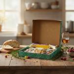 Thanksgiving Cheese and Nuts Gift Basket - Gift Basket for Men, Women, Birthday, Includes Cashews, Almonds, Pecans, Jack and Cheddar Cheeses - Great Adult Gift Basket for Men, Her, Family, Friends, Charcuterie – 1.5 pounds