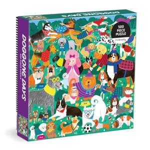 Mudpuppy Doggone Days – 500 Piece Family Puzzle with Colorful and Fun Illustrations of A Busy Dog Park Scene for Children Ages 8 and Up