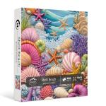 PICKFORU Beach Puzzles for Adults 1000 Pieces, Colorful Seashells Puzzle Sea Coral Starfish，Impossible Ocean Jigsaw Puzzles as Home Art